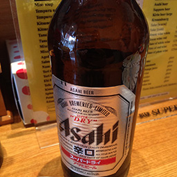 Asahi beer by the bottle