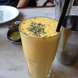 Mango and fennel seed lassi